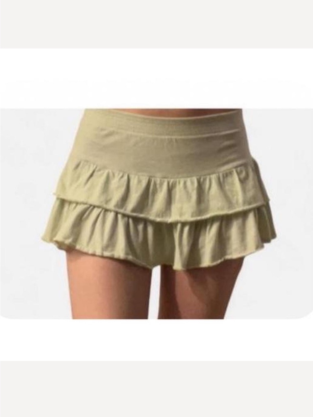 VTG 2000s Mini Skirt - Light Mint Low Rise